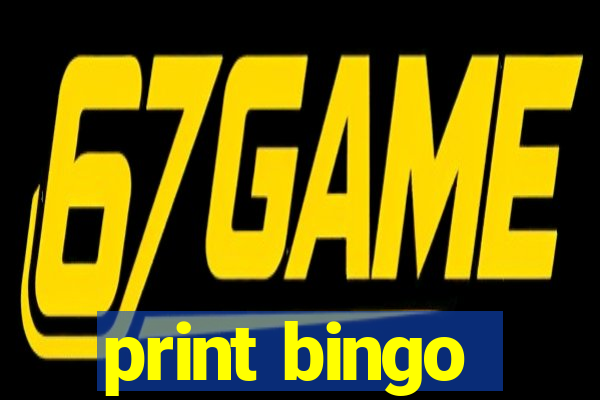 print bingo